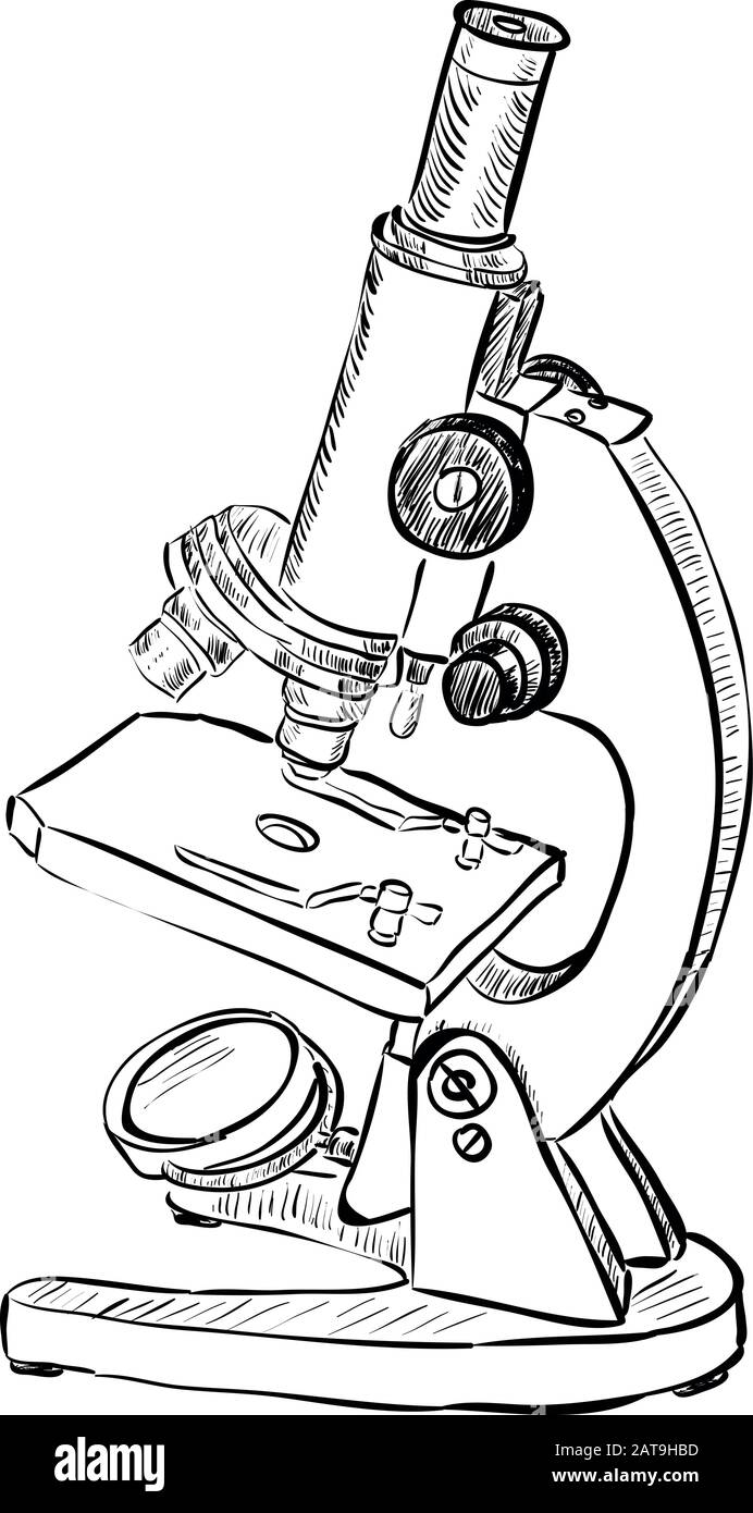 Symbole Du Microscope Microscope Logo Stock Illustrations – 14,002