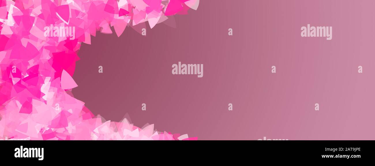 Cadre abstrait en arrière-plan. Magnifique bannière moderne rose Banque D'Images