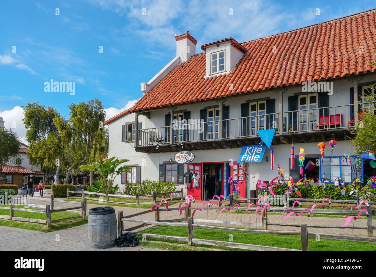 Seaport Village, centre commercial et de restauration au bord de l'eau à côté de la baie de San Diego, dans le centre-ville de San Diego, célèbre attraction touristique de voyage. Californie. ÉTATS-UNIS. . 13 juillet 2019 Banque D'Images