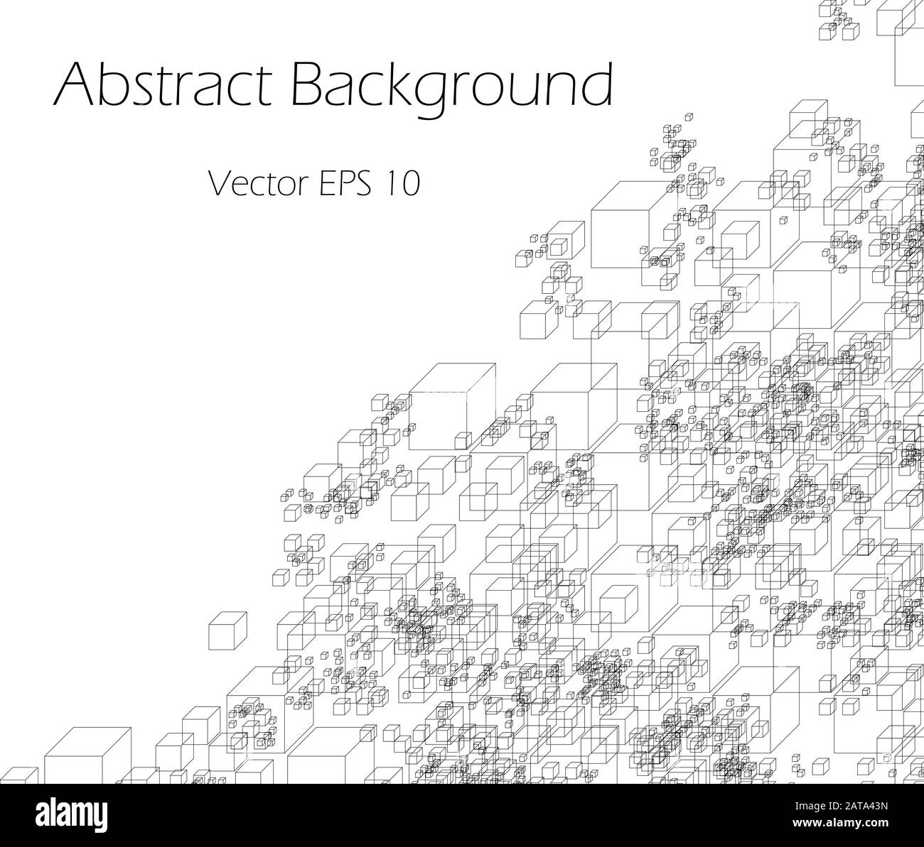 Motif graphique cubique de structure - Abstract Vector Design Illustration de Vecteur