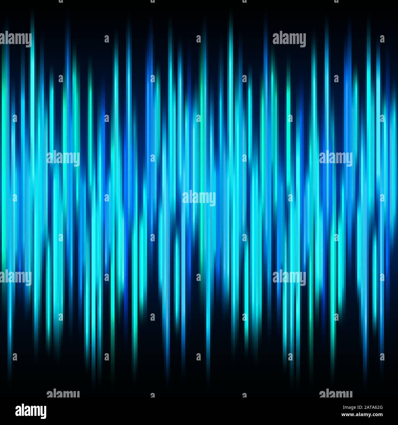 Fusées éclairantes Polaris Aurora verticales bleues brillantes - rayons verticaux vectoriels rayonnants Illustration de Vecteur
