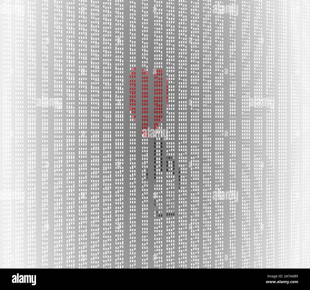 Gros Plan Curseur De La Main Pointant Vers Le Rouge Comme Le Pictogramme De Coeur Sur L'Écran Lcd De L'Ordinateur Fond De Pixel - Vector Macro Image Digital Concept Illustration de Vecteur