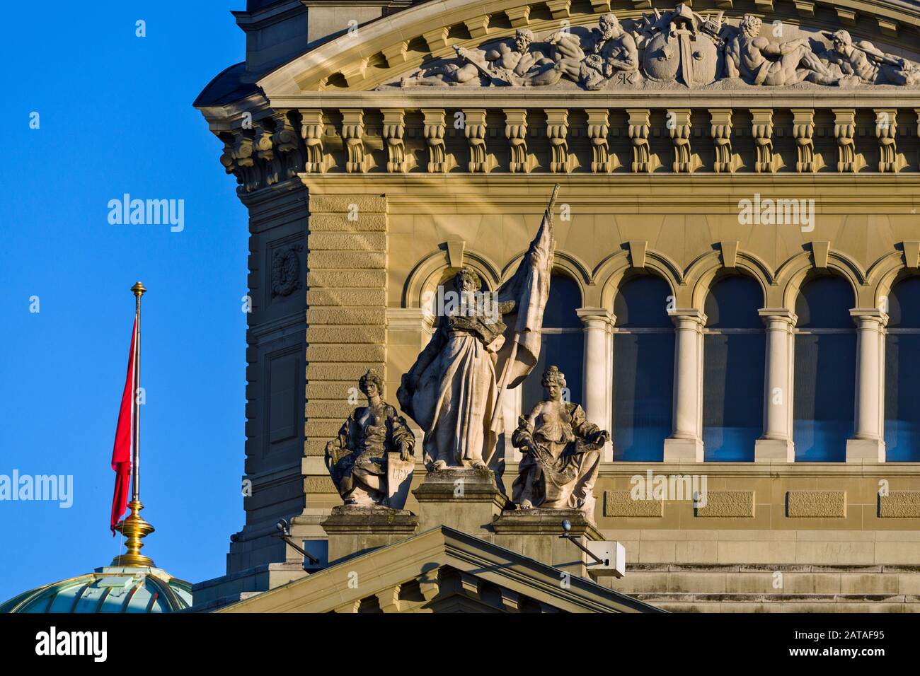 Palais fédéral de Suisse à Berne, Suisse Banque D'Images