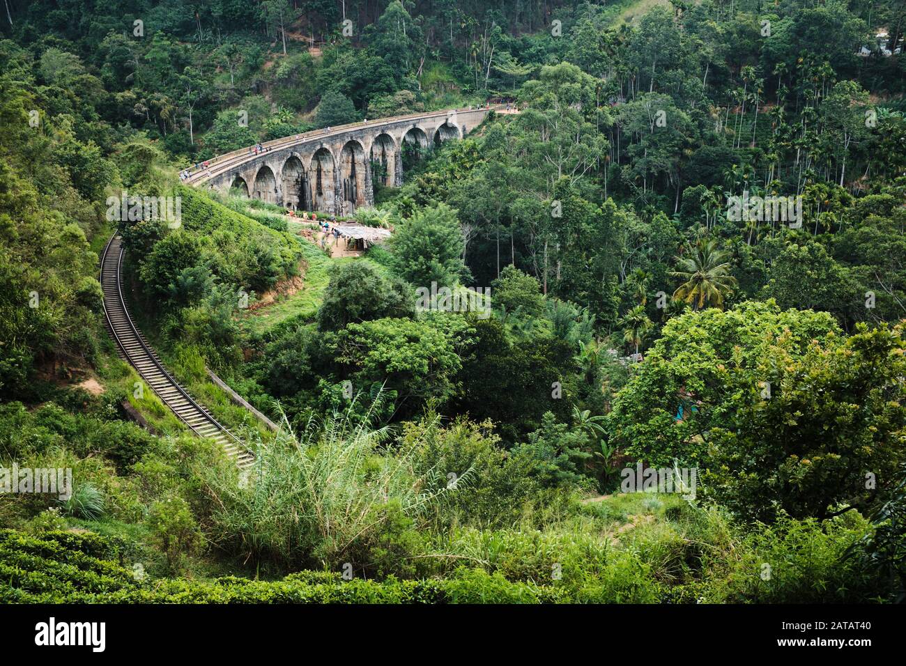 Pont de neuf arches à Ella, Sri Lanka Banque D'Images