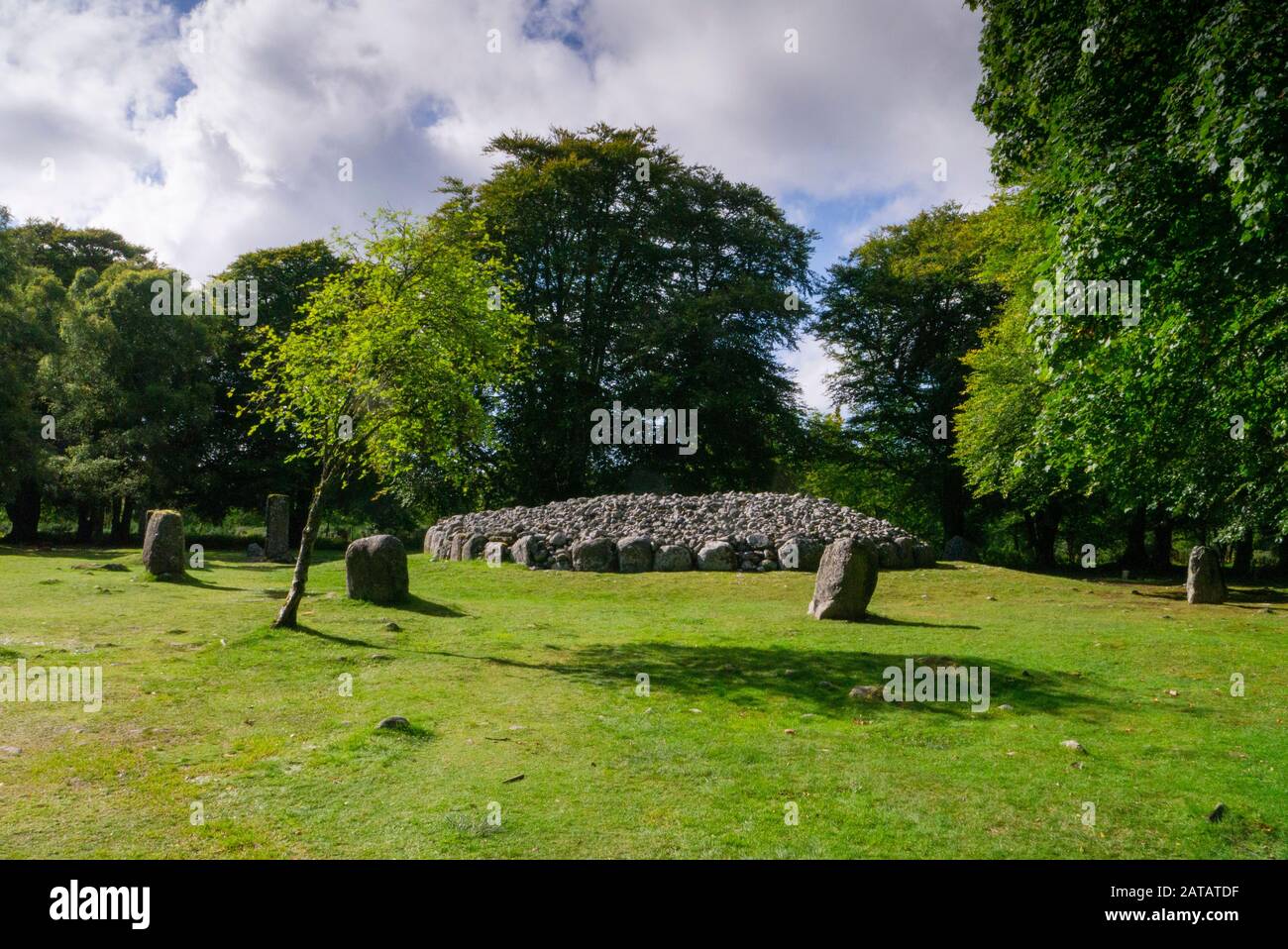 Le Clava Cairns près de Culloden dans les Highlands écossais d'Inverness-shire Scotland Royaume-Uni Banque D'Images