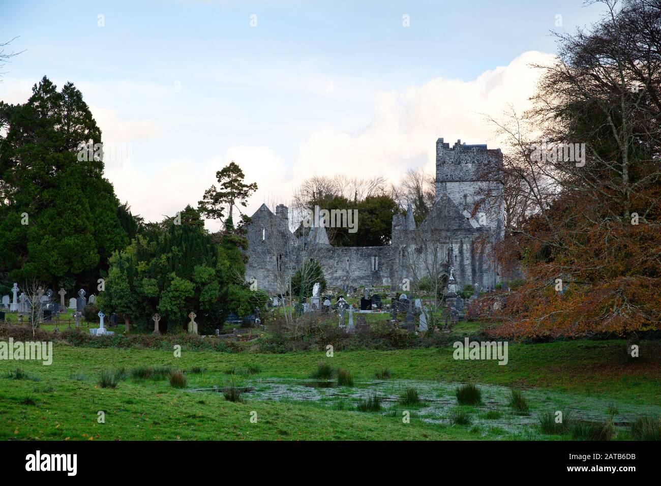 Irlande, Royaume-Uni - 4 Novembre 2019 : Abbaye De Muckross Banque D'Images