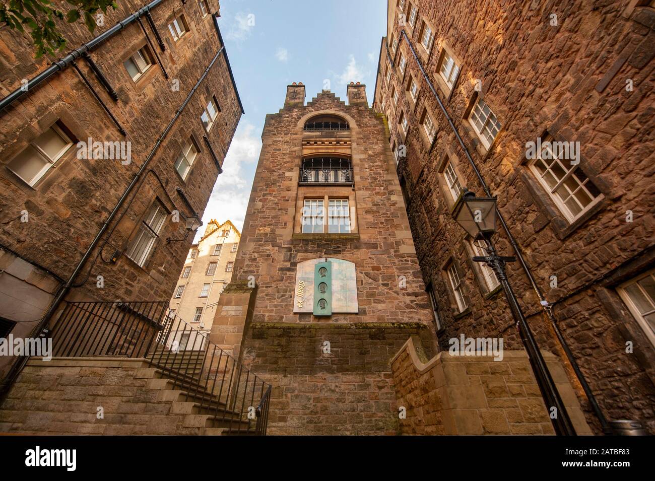 Le Musée des écrivains à la proximité de Lady Stair, vu de derrière.Edinburgh cityscape/voyage photographie de Pep Masip. Banque D'Images