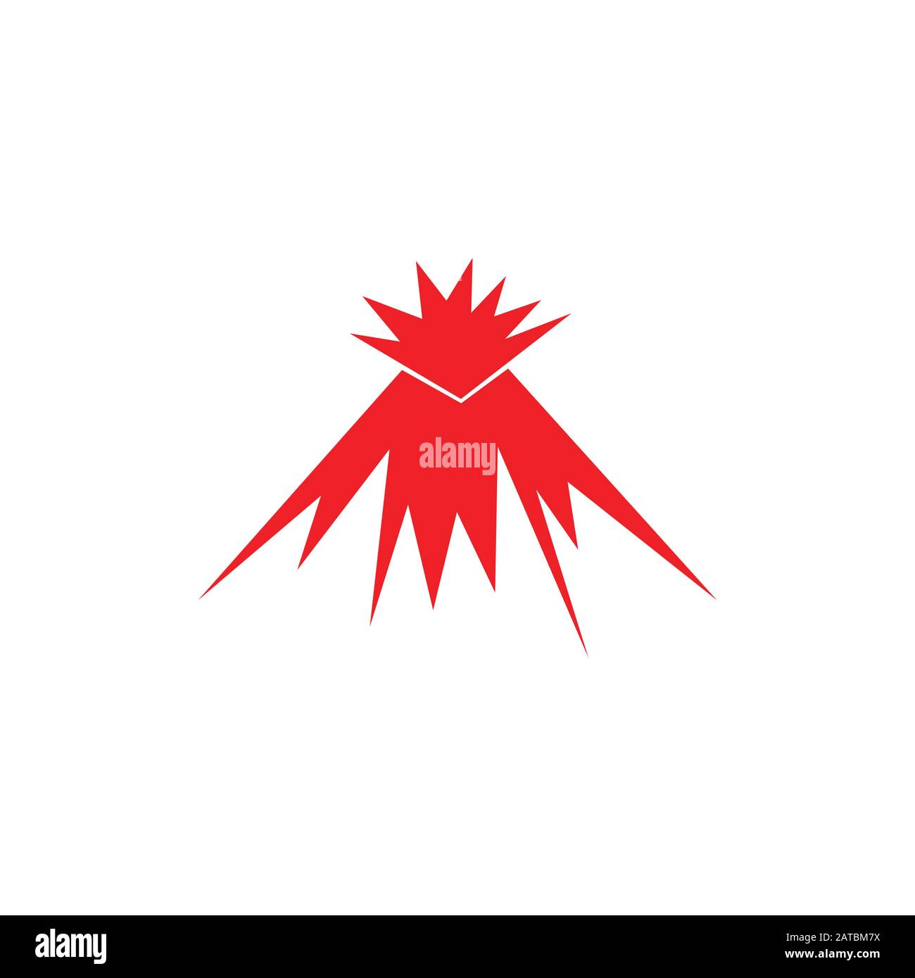 logo simple volcano mountain rock Illustration de Vecteur