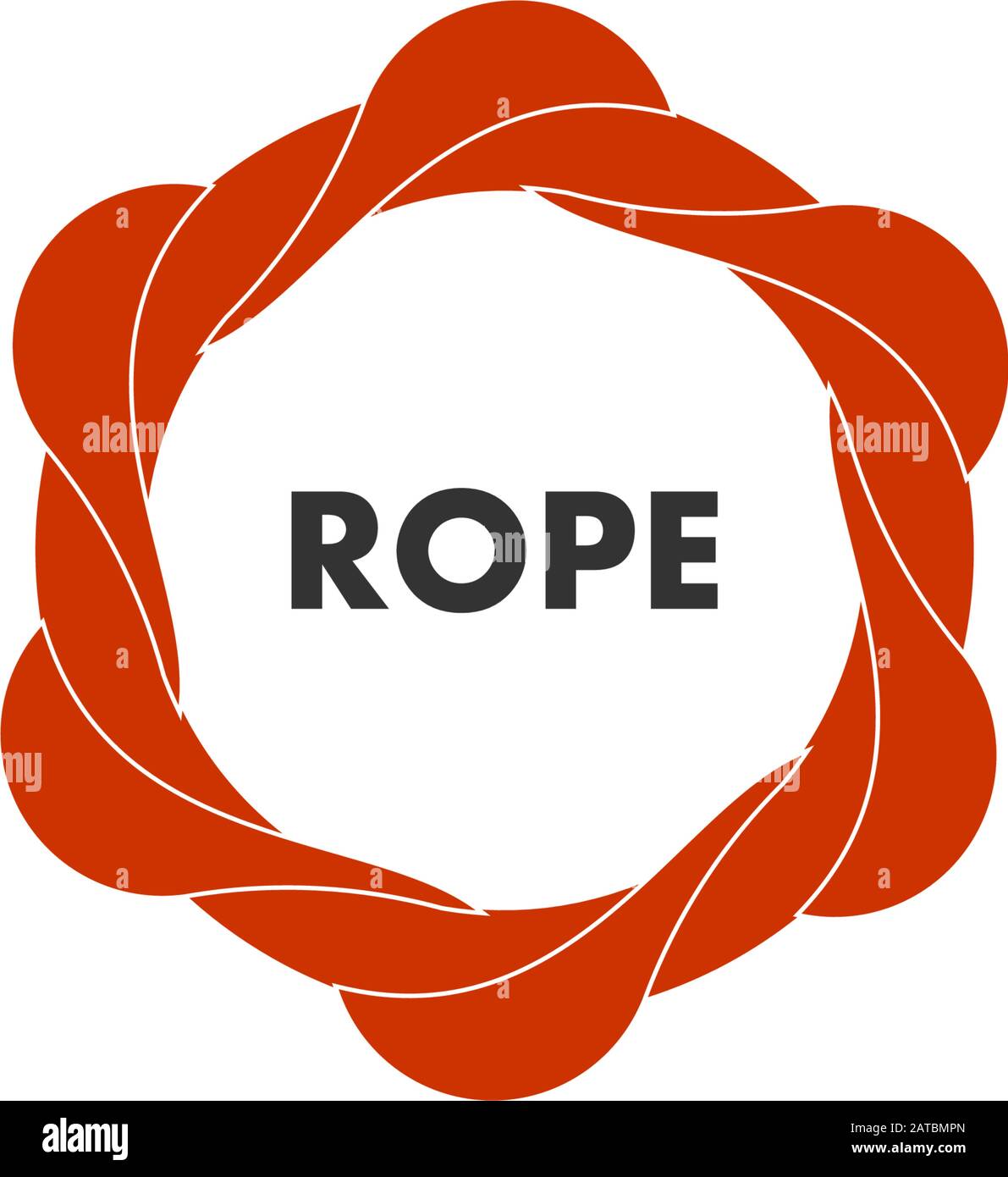 symbole de rotation simple en 3 dimensions symbole de mouvement logo vectoriel Illustration de Vecteur