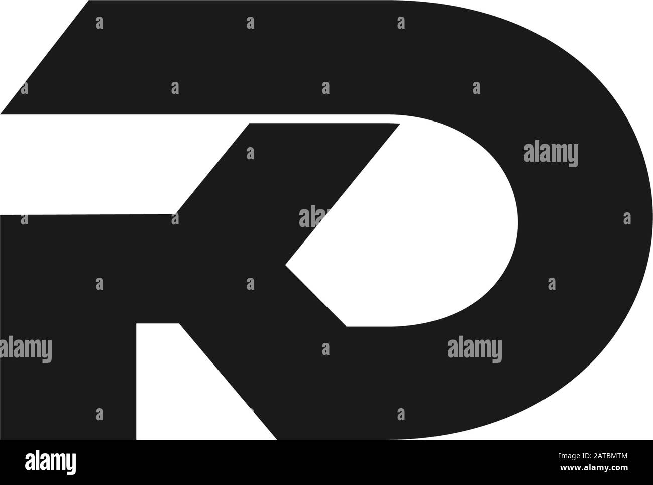 lettre kd symbole lié géométrique design logo vecteur Illustration de Vecteur