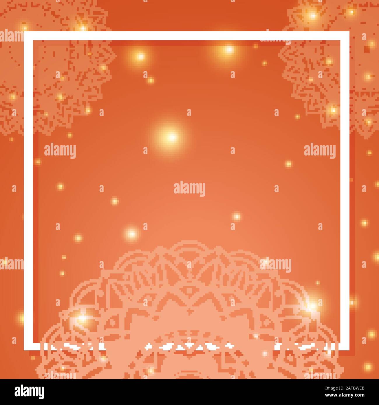 Arrière-plan modèle avec illustration dessins mandala Illustration de Vecteur