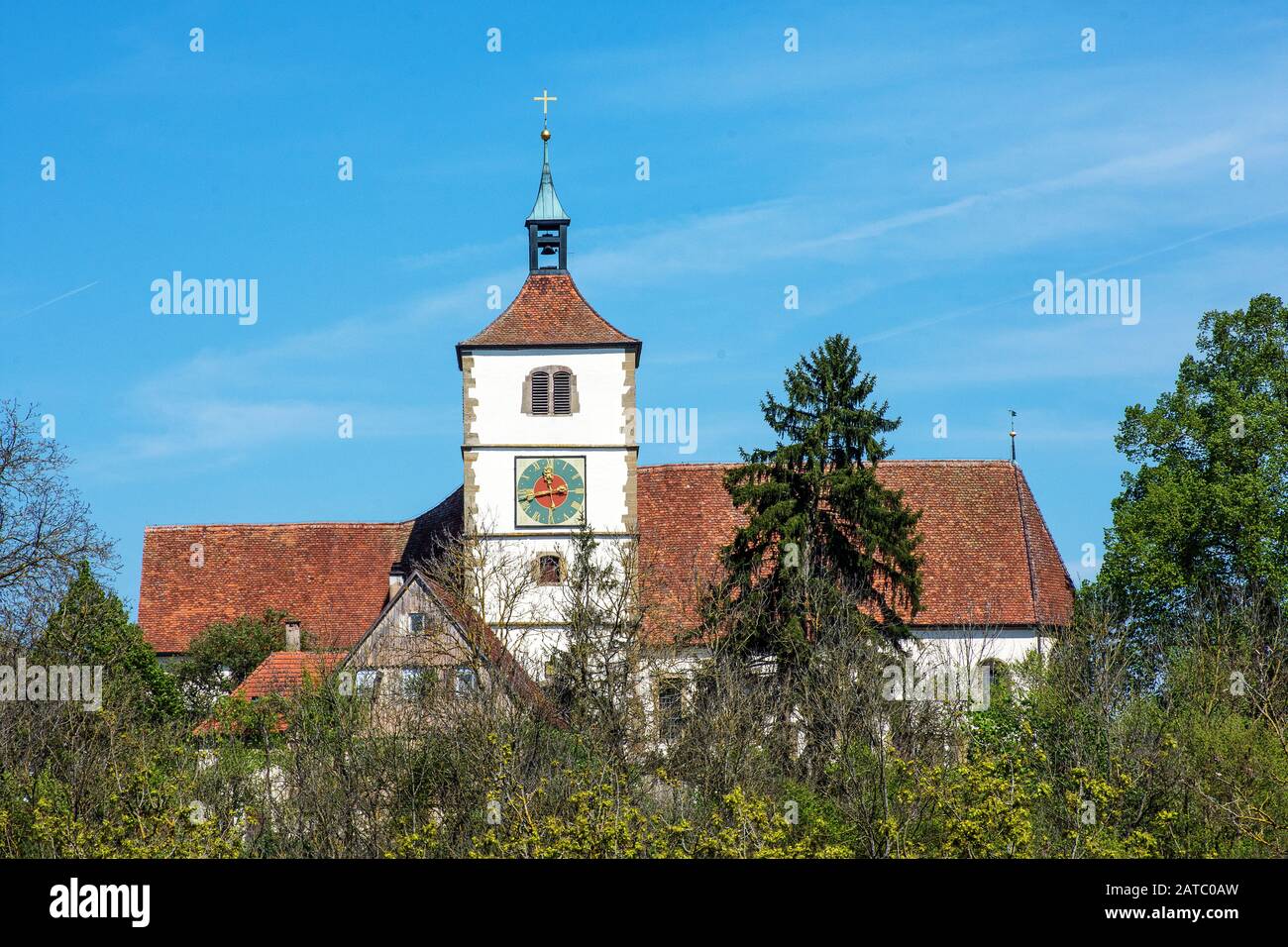 Ev. St-Martinskirche Stöckenburg • Bade-Wurtemberg, Allemagne Banque D'Images