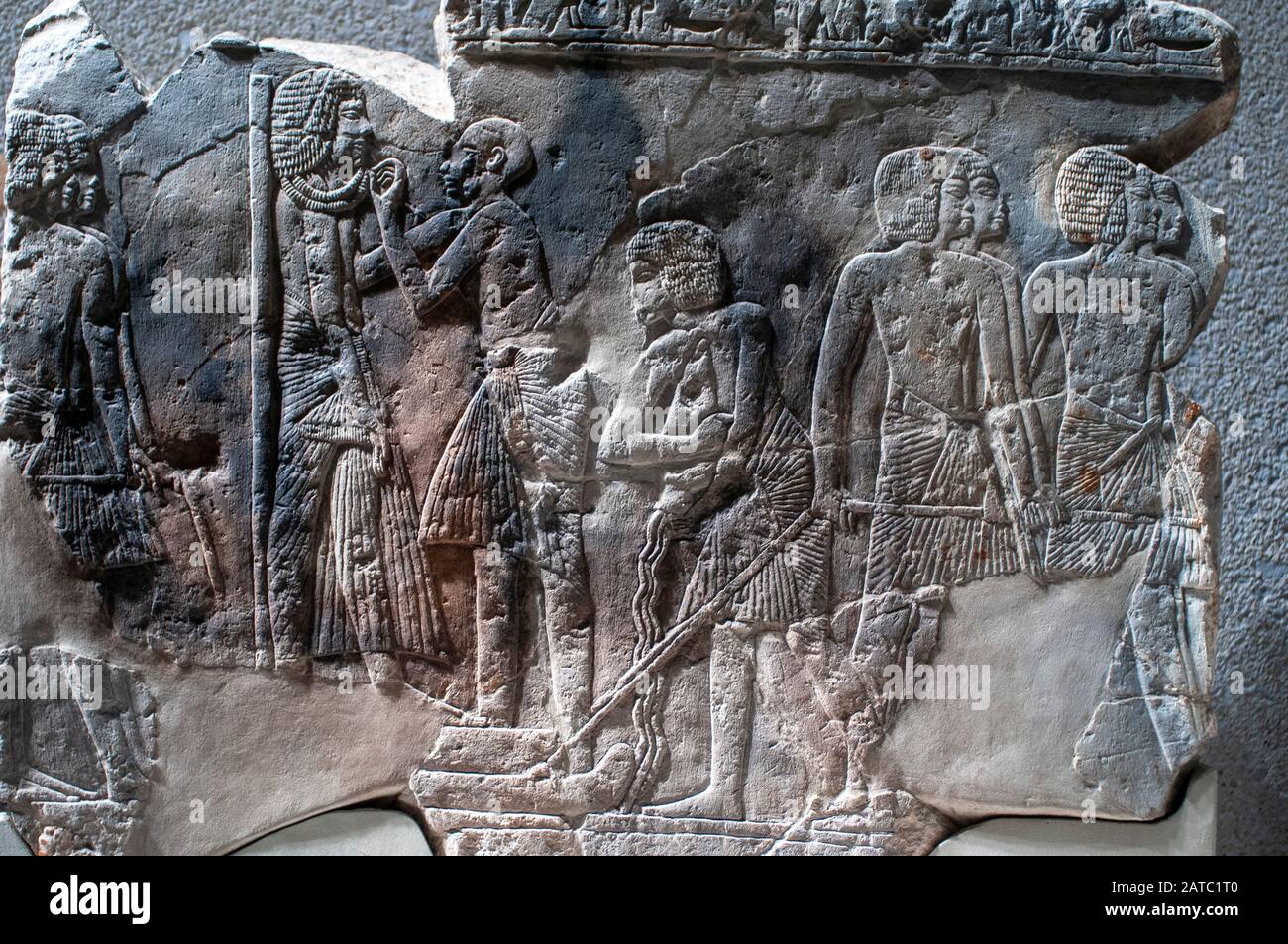 Exposition permanente de l'Egypte ancienne au Musée Neues.Le Musée égyptien et la Collection Papyrus ont la chance de se présenter à une échelle jamais présentée un Banque D'Images