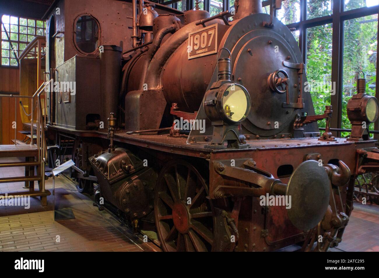 Lovcomotive vapeur exposée au Deutsches Technikmuseum, Musée allemand de la technologie, à Berlin, Allemagne Banque D'Images