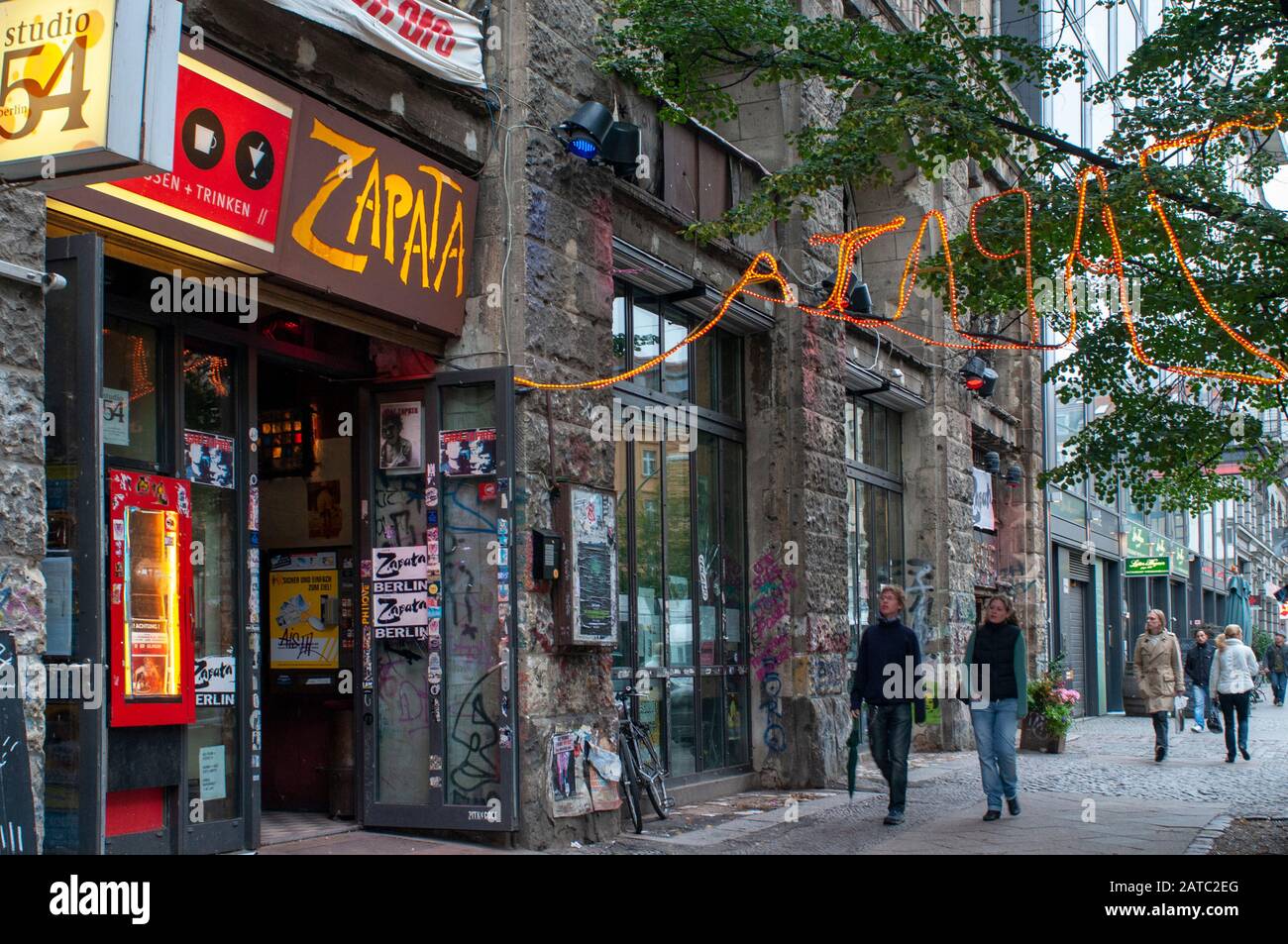 Bar-pub Zapata dans Oranienburger Strasse Berlin Allemagne Banque D'Images