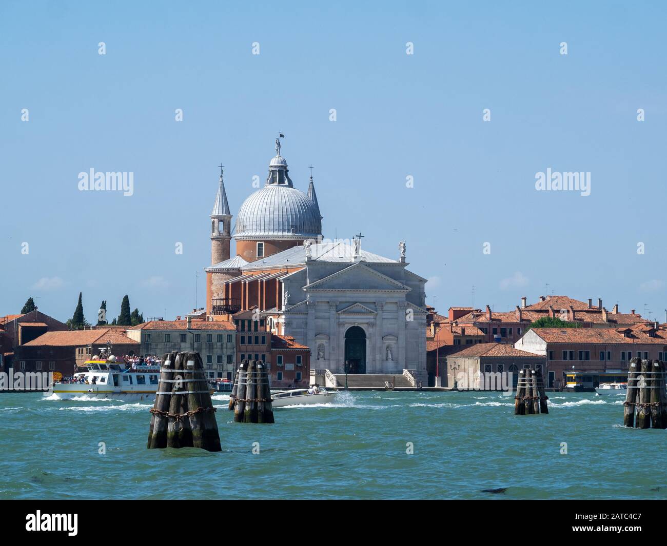 Église San Giorgio Maggiore vue de Punta della Dogana, Venise Banque D'Images