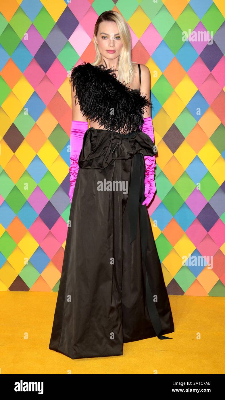 29 janvier 2020 - Londres, Angleterre, Royaume-Uni - Margot Robbie présente Birds of Prey World Premiere, Odeon BFI Imax Banque D'Images