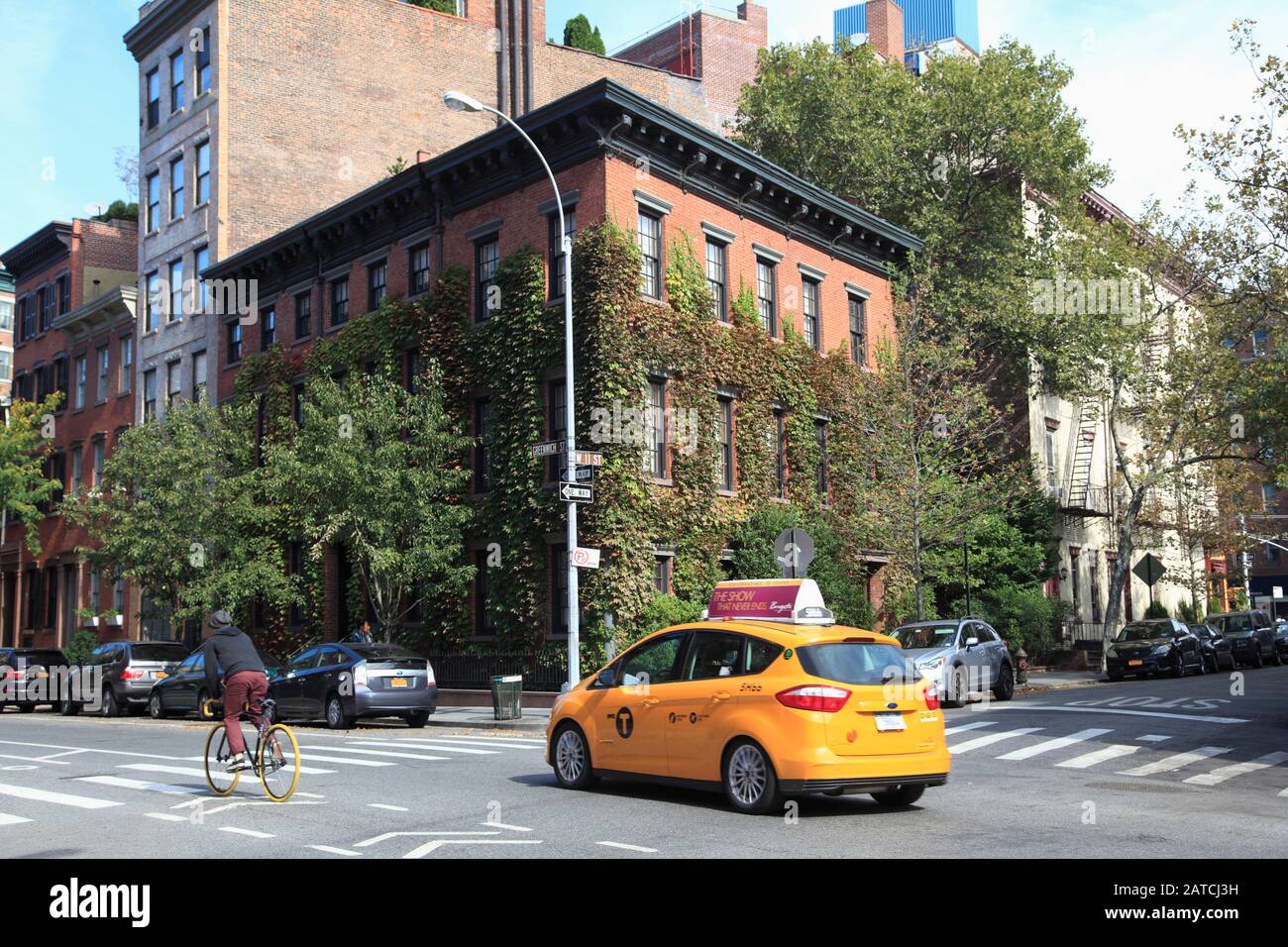 Street Scene, Greenwich Village, West Village, Greenwich Street, Manhattan, New York City, États-Unis Banque D'Images