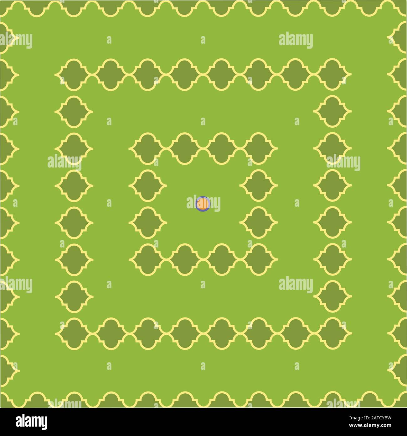 Quatrafoil Albers, Carrés fabriqués à partir de quatrafoils créant des motifs d'arrière-plan de texture conception de surface vectorielle transparente Illustration de Vecteur