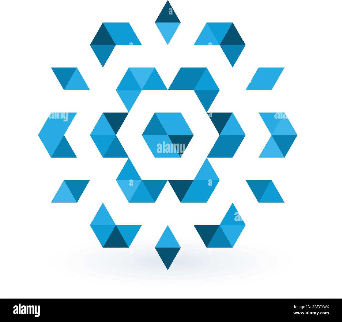 Fleur géométrique de vie, géométrie sacrée. Ornement de fleur de Lotus. Symbole ésotérique ou spirituel isolé sur fond blanc illustration vectorielle Illustration de Vecteur