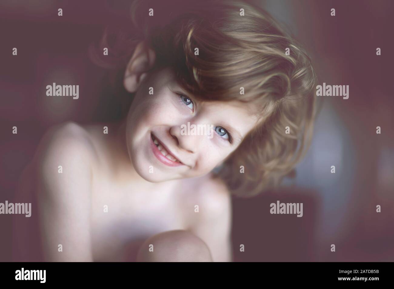 Portrait of a smiling boy Banque D'Images