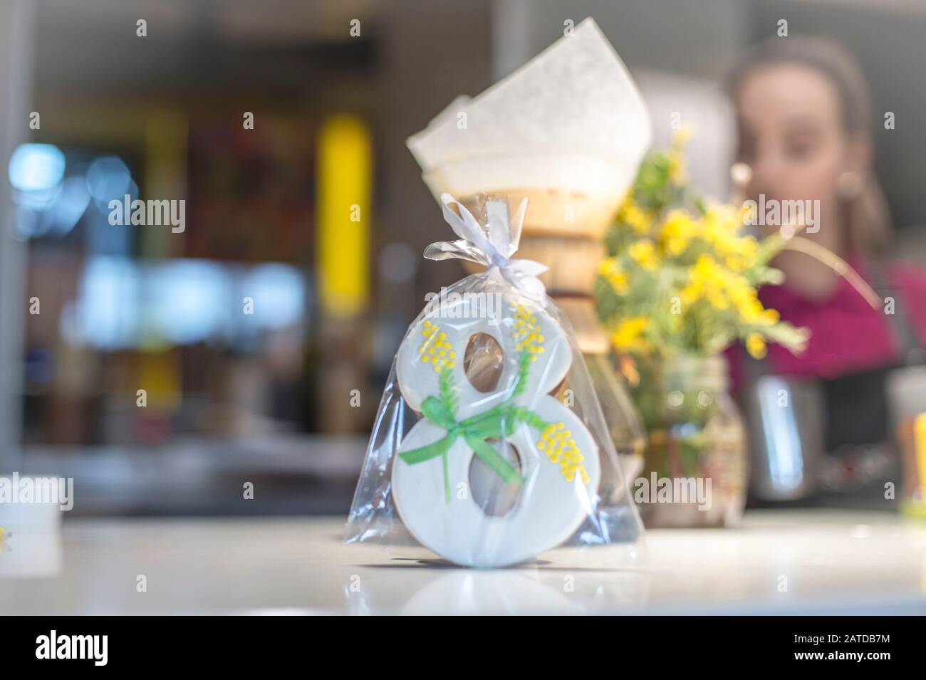Décoration à la Journée internationale de la femme, le 8 mars Banque D'Images