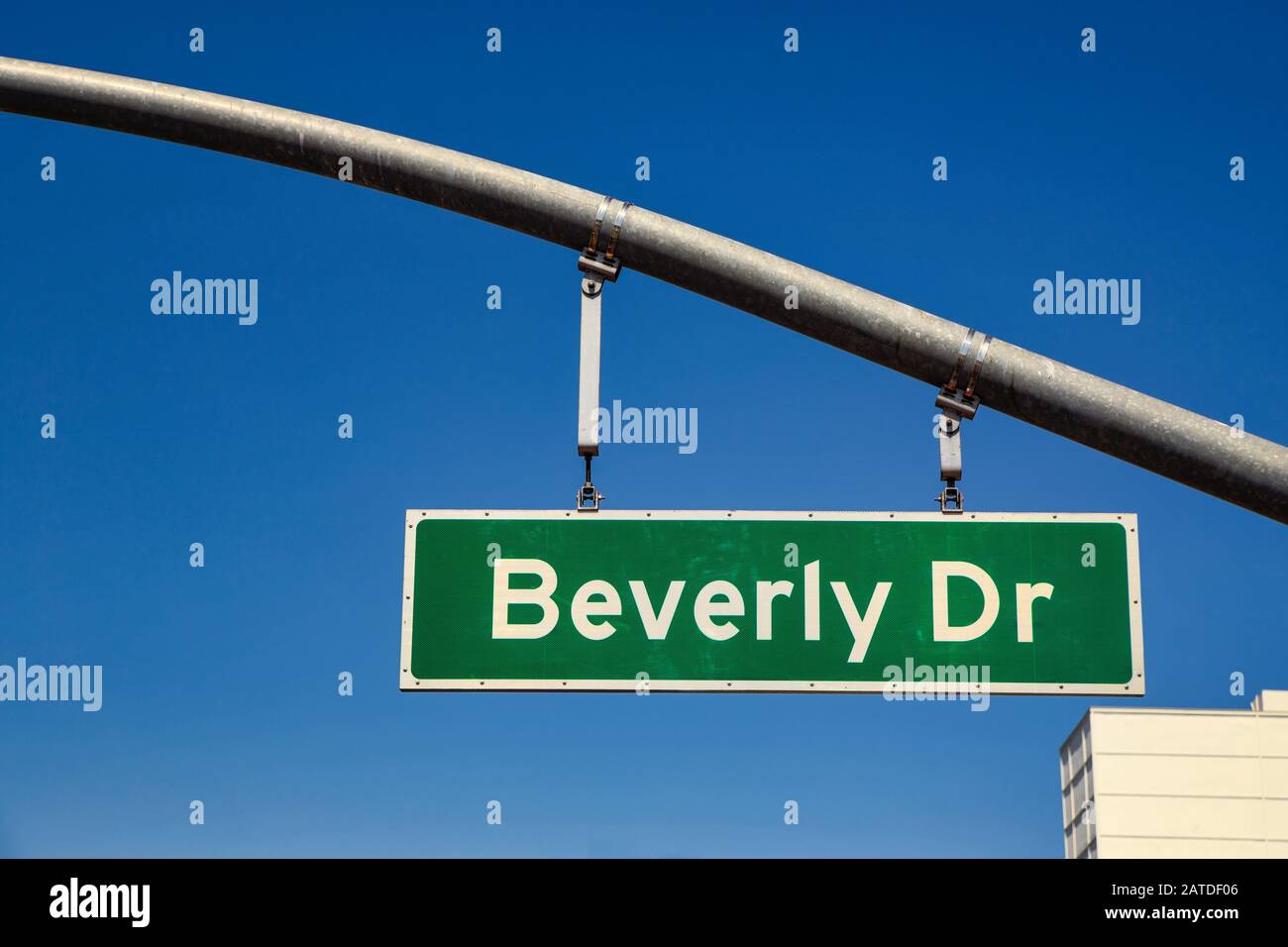 Beverly Drive Road, connectez-vous aux États-Unis Banque D'Images