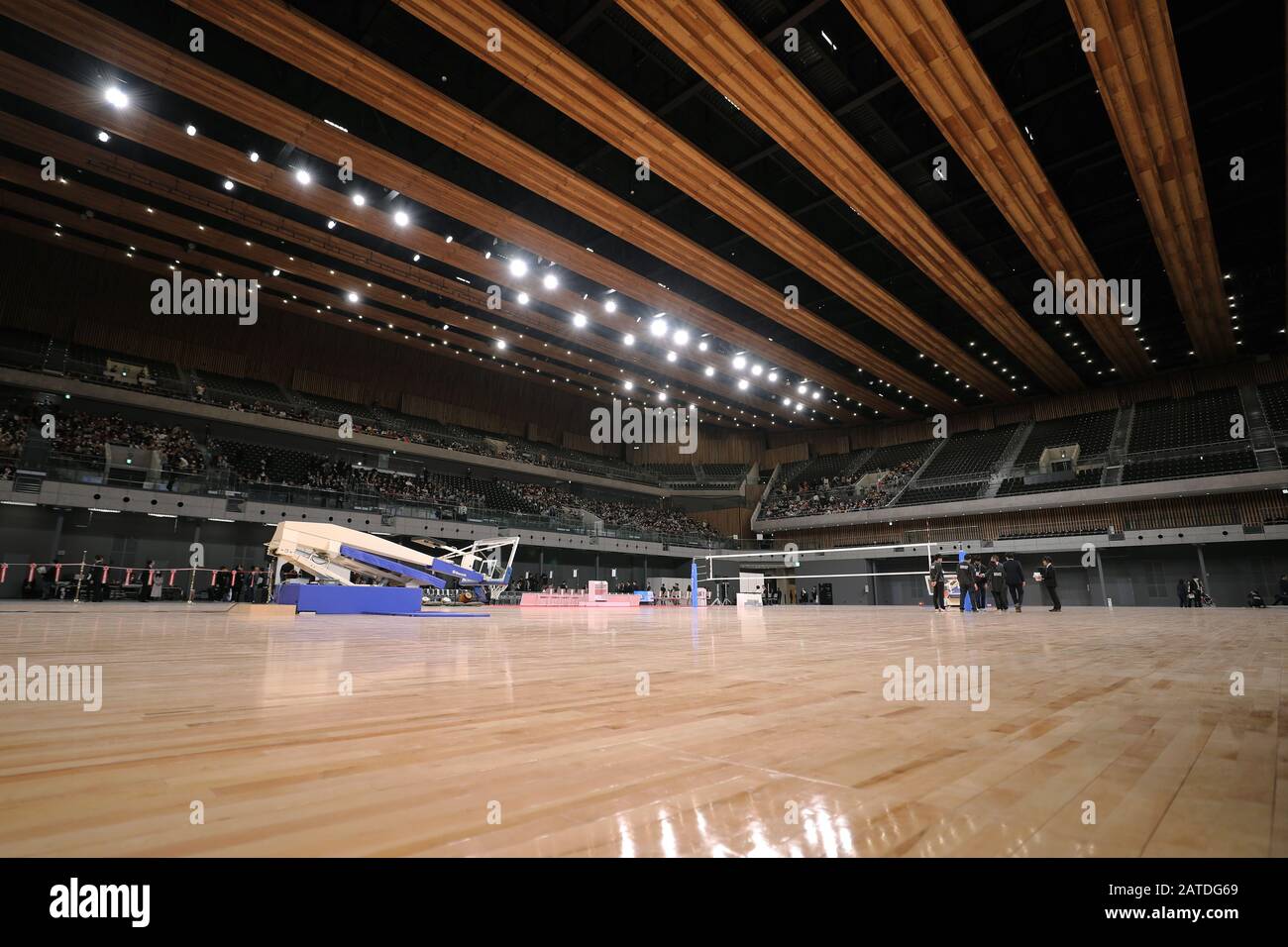 Tokyo. 2 février 2020. La photo prise le 2 février 2020 montre l'arène principale d'Ariake Arena à Tokyo, au Japon. Ce nouveau site sera utilisé pour les jeux de volley-ball olympique de Tokyo et les jeux de basket-ball en fauteuil roulant paralympique de Tokyo. Crédit: Du Xiaoyi/Xinhua/Alay Live News Banque D'Images