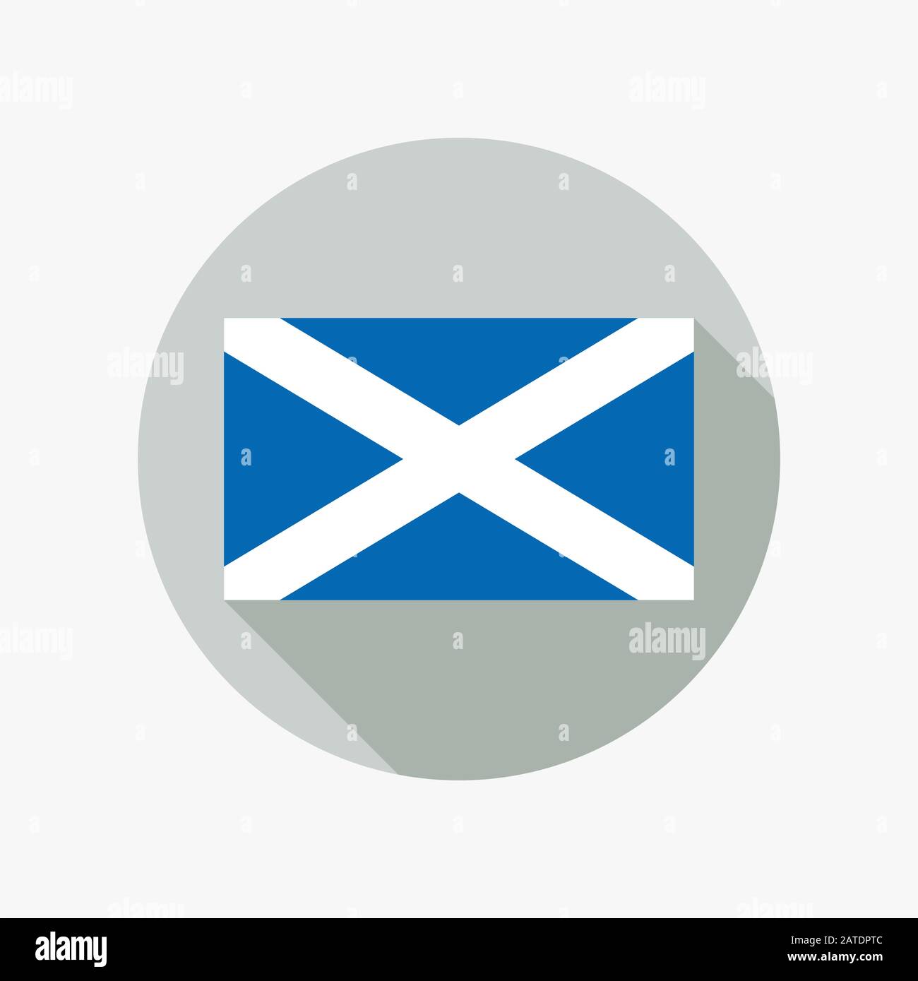 Drapeau national de l'Ecosse. Icône du drapeau écossais. Illustration vectorielle au format EPS8. Illustration de Vecteur
