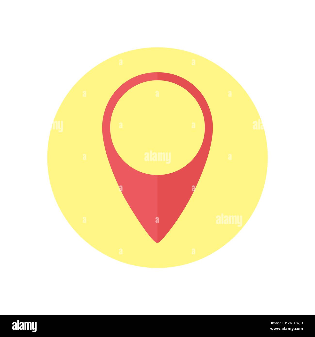 Icône plate du symbole de position GPS. Illustration des eps8 vectorielles. Illustration de Vecteur