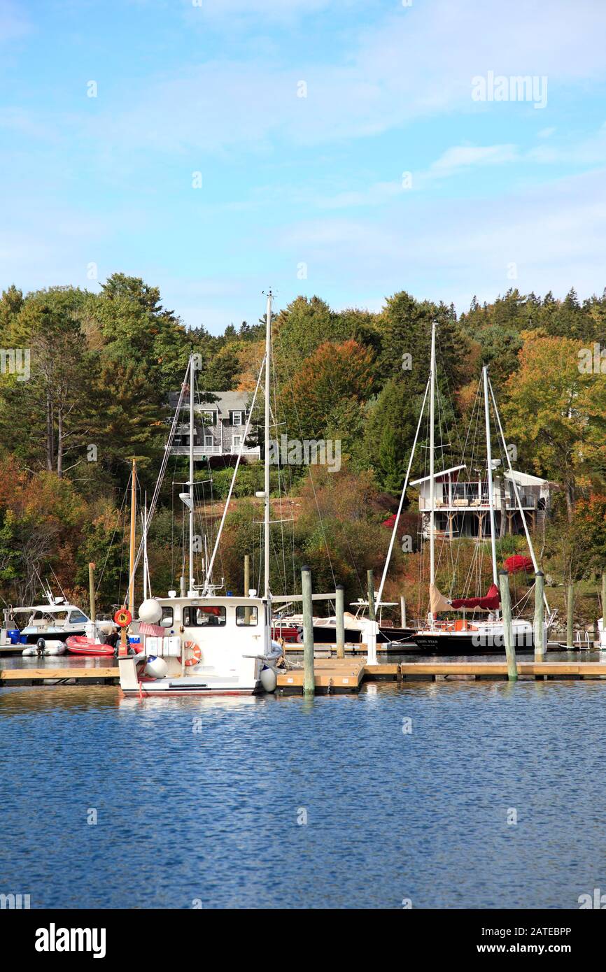 Port Nord-Est, Mount Desert Island, Maine, Nouvelle-Angleterre, États-Unis Banque D'Images