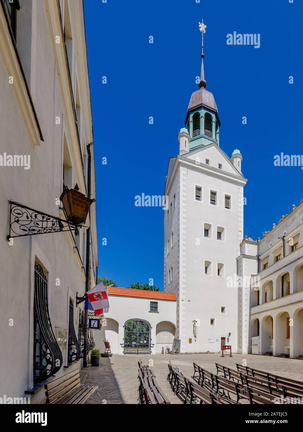 Szczecin, Province De Pomeranian Ouest, Pologne. Château de Pomeranian Dukes, Bailey intérieur. Banque D'Images