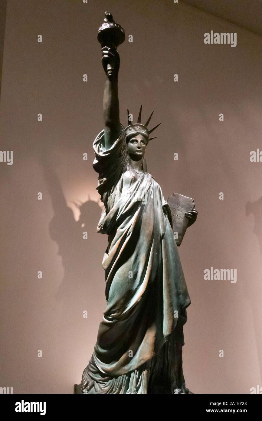 Modèle de la statue de la liberté, Le Metropolitan Museum of Art, New York, États-Unis Banque D'Images