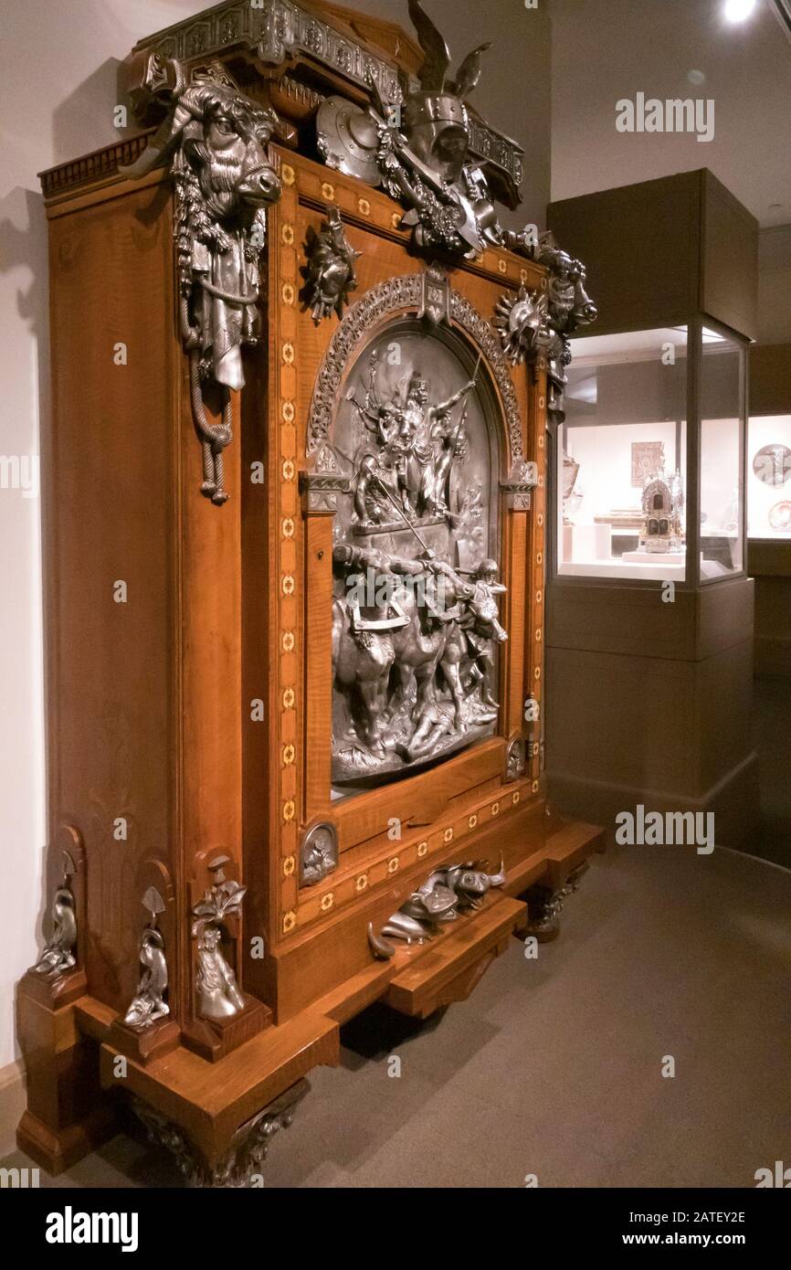 Walutan argenté Amoire au Metropolitan Museum of Art, New York, États-Unis Banque D'Images