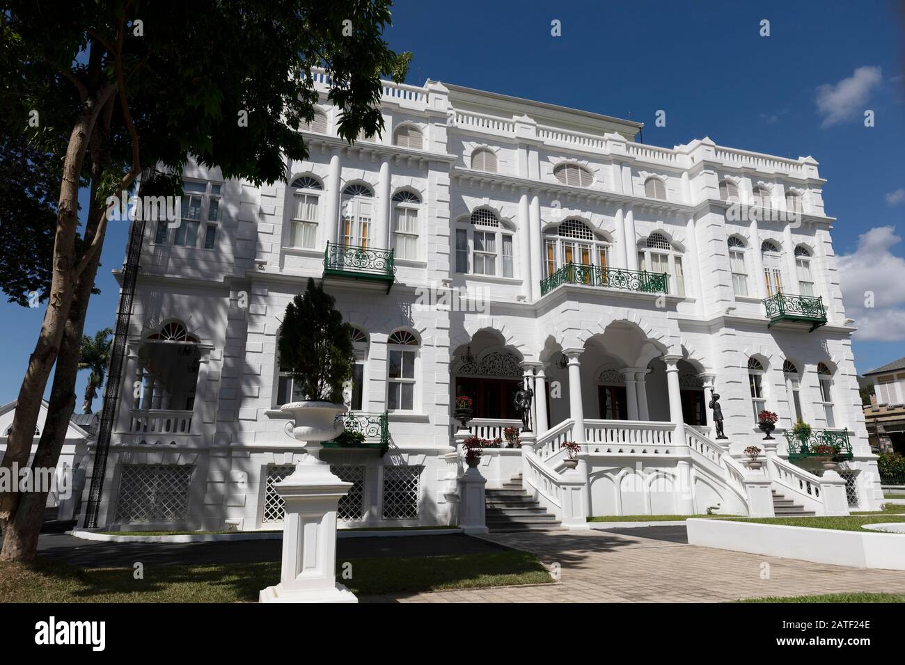 Hôtel particulier Whitehall, Port d'Espagne, Trinité-et-Tobago Banque D'Images