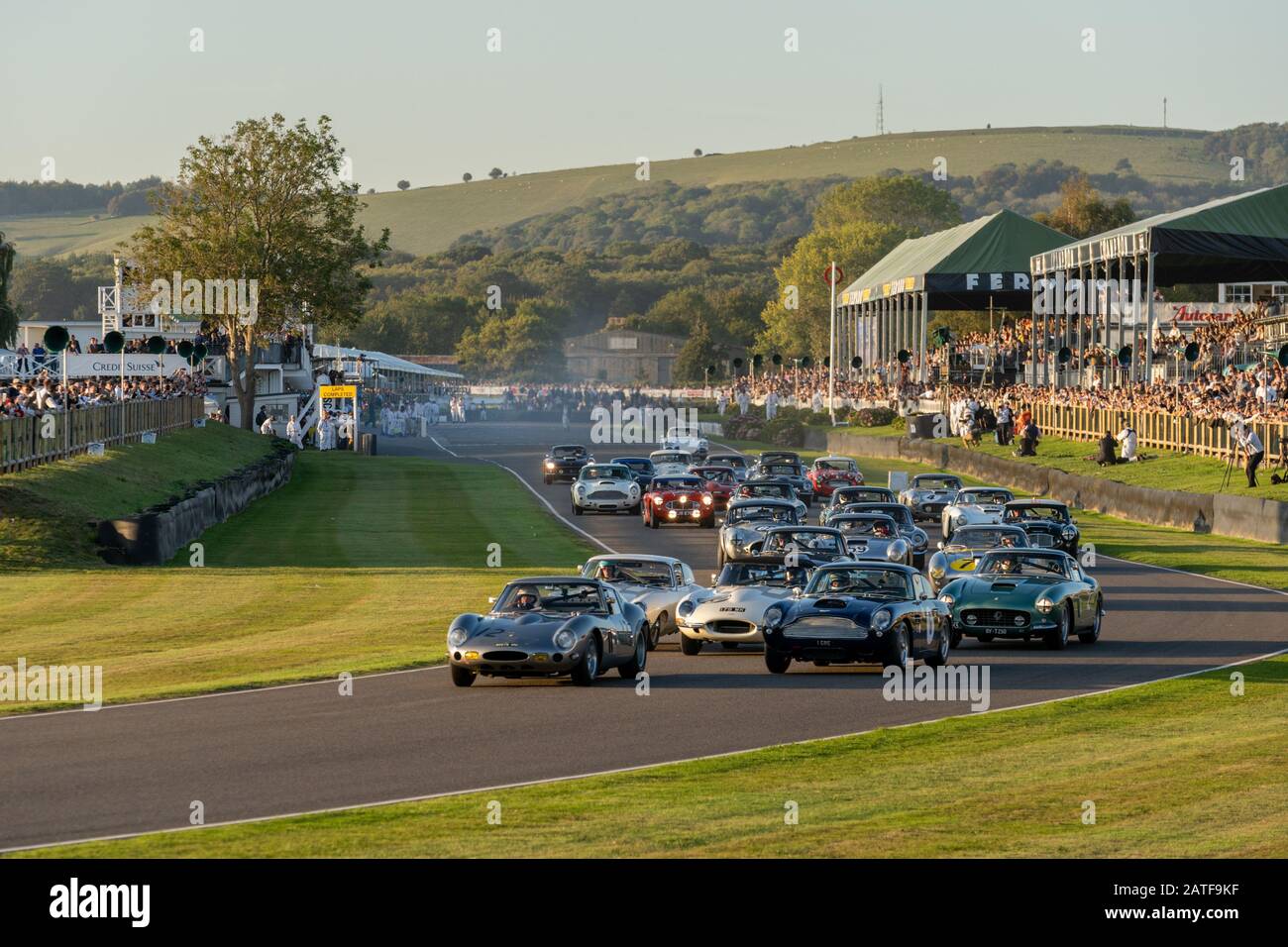 Goodwood Revival 2019 et le début de la course au trophée Kinrara. Banque D'Images