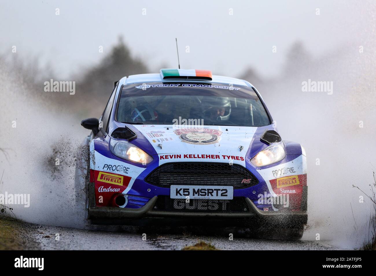 Galway, Galway, Irlande. 2 février 2020. Irish Tarmac Rally Championship, Galway International Rally; David Guest Et Johnathan Mcgrath (Ford Fiesta R 5) En Action Credit: Action Plus Sports/Alay Live News Banque D'Images