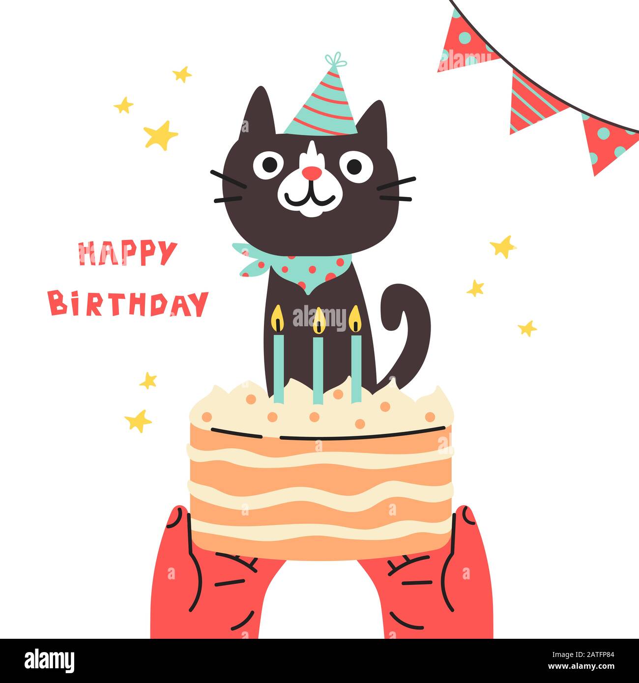 Fete D Anniversaire Pour Animal De Compagnie Chat Dans Chapeau De Fete Cartoon Image Vectorielle Stock Alamy Fete D Anniversaire Pour Animal De Compagnie Chat Dans Chapeau De Fete Cartoon Image Vectorielle Stock Alamy