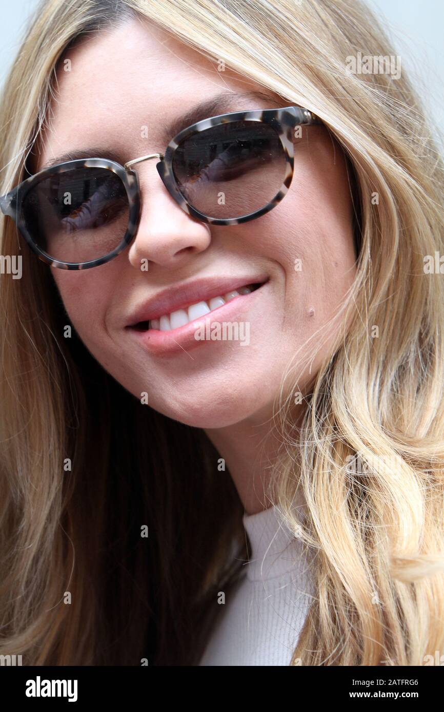 Abbey Clancy photographié à la BBC radio 17/05/2016 Credit image Jack Ludlam Banque D'Images