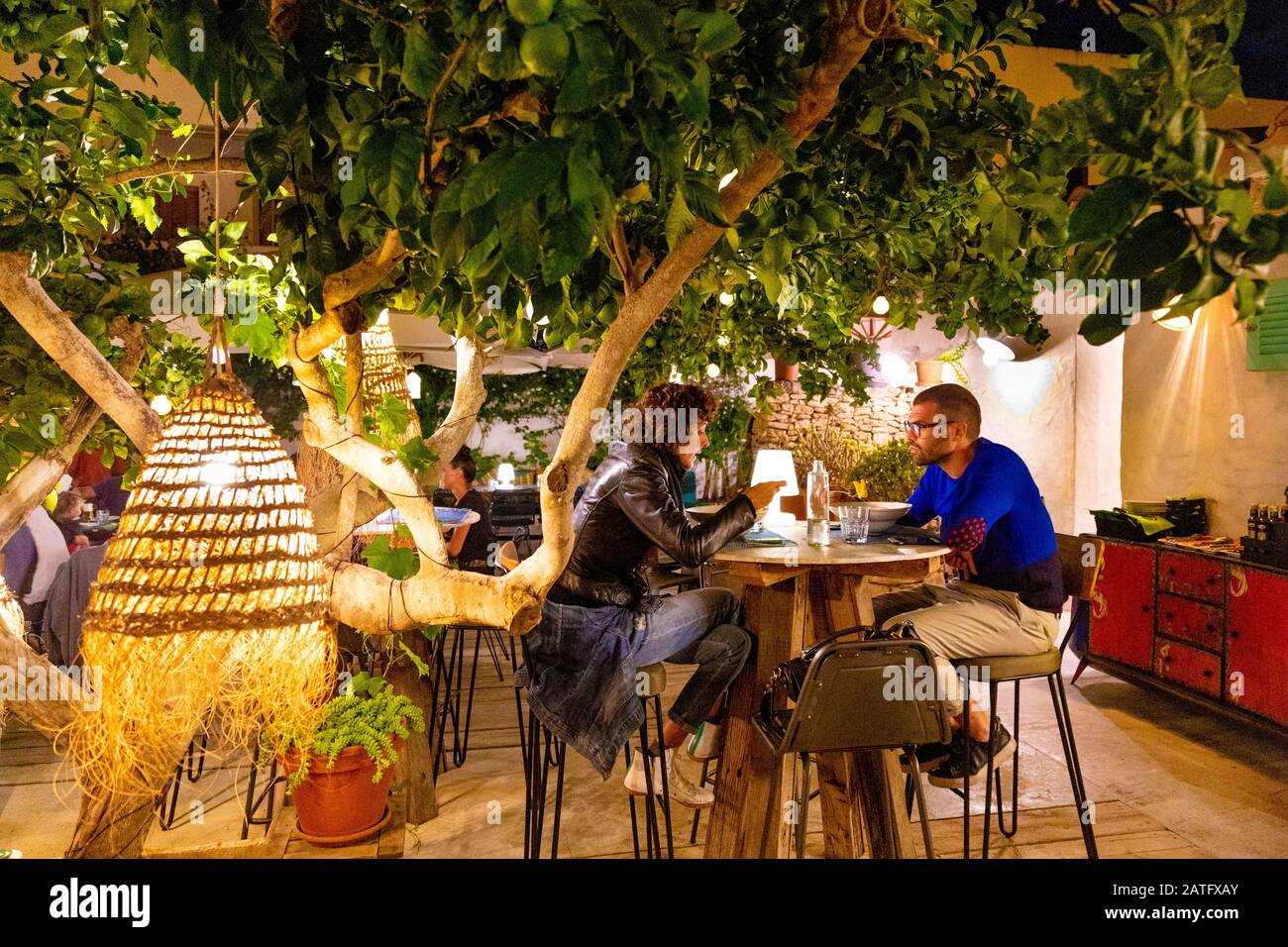 Restaurant Can Pepito À Sant Francesc Xavier, Formentera, Iles Baléares, Espagne Banque D'Images