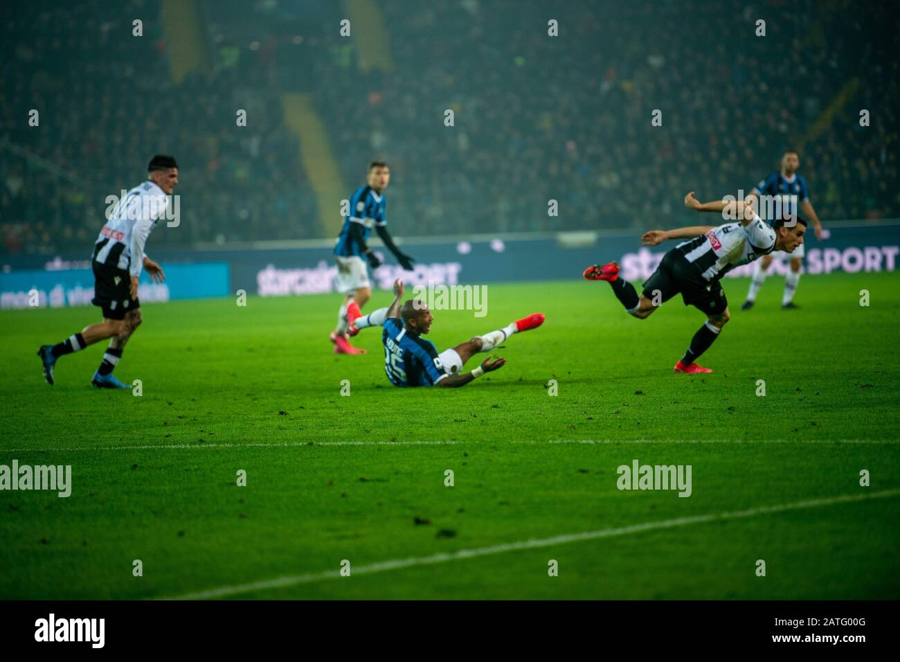 Udine, Italie, 02 févr. 2020, foutu le 25 pendant Udinese Calcio vs FC Internazionale - série italienne un match de football - crédit: LPS/Alessio Marini/Alay Live News Banque D'Images