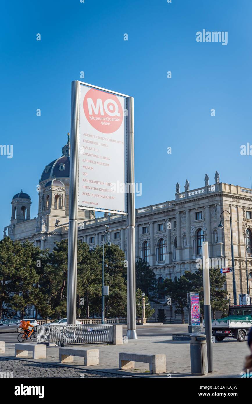 Museumsquartier de Vienne, Autriche Banque D'Images