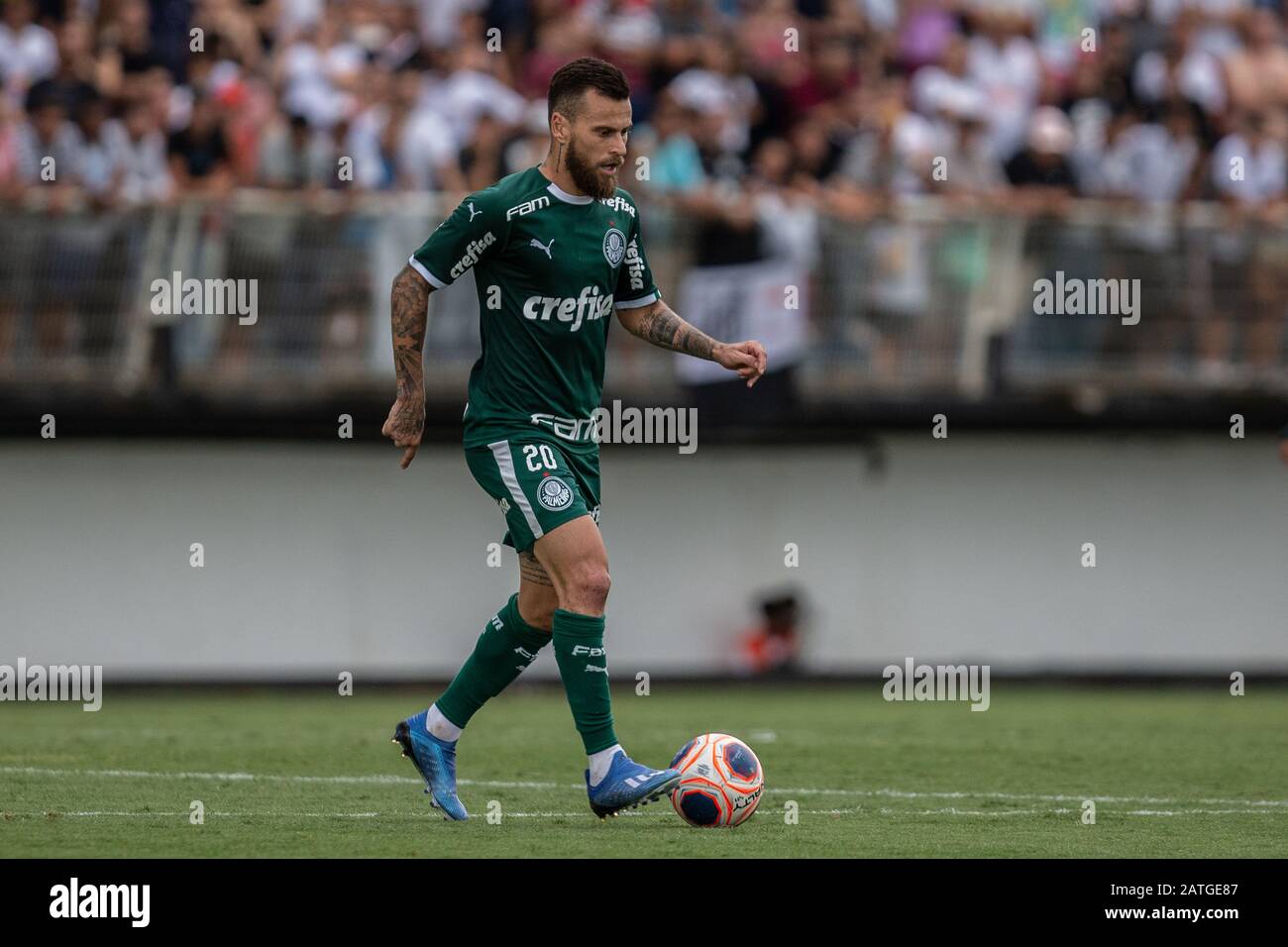 Braganca Paulista, Brésil. 02 février 2020. Lucas Lima pendant le match. L'équipe Red Bull Bragantino accueille Palmeiras pour le championnat de football Paulista 2020. Le match a eu lieu au stade Nabi Abi Chedid, à Bragança Paulista. Dimanche 2 février 2020. Crédit: Foto Arena Ltda/Alay Live News Banque D'Images