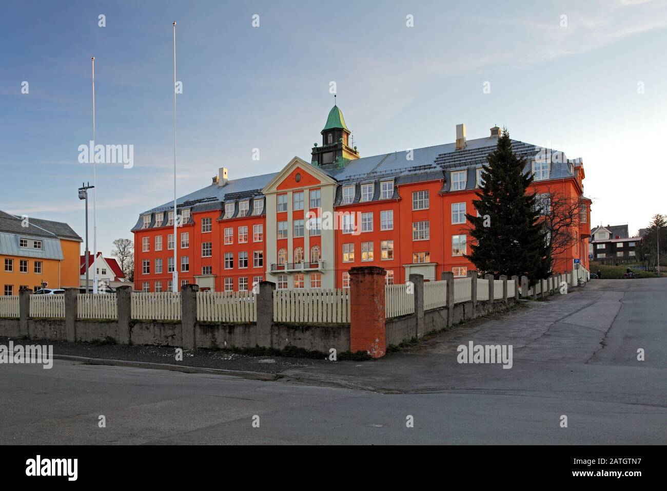 École secondaire supérieure Kongsbakken à Tromso Banque D'Images