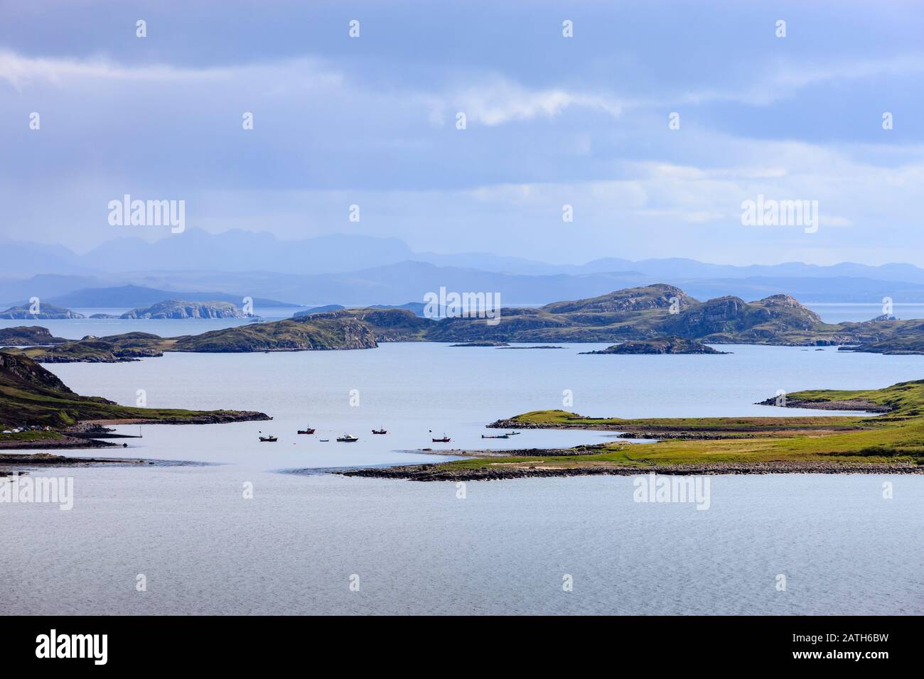Les îles Summer Achiltibuie Ross-shire Highlands Ecosse Banque D'Images
