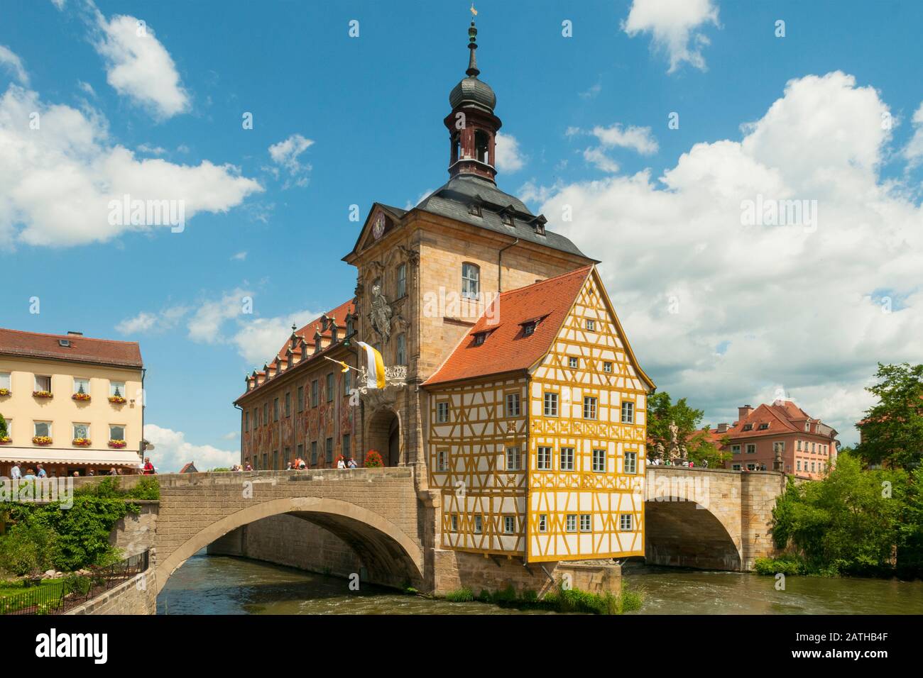 L'ancienne Mairie, Alt Rathaus, Bamberg, Franconia, Allemagne Banque D'Images