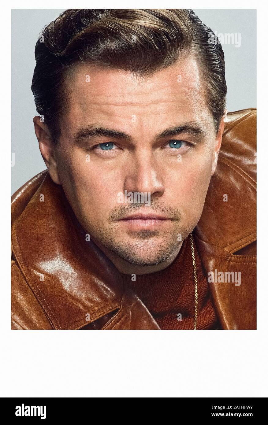 Une fois À Hollywood année : 2019 USA / Royaume-Uni / Chine Directeur : Quentin Tarantino Leonardo DiCaprio promotion Banque D'Images