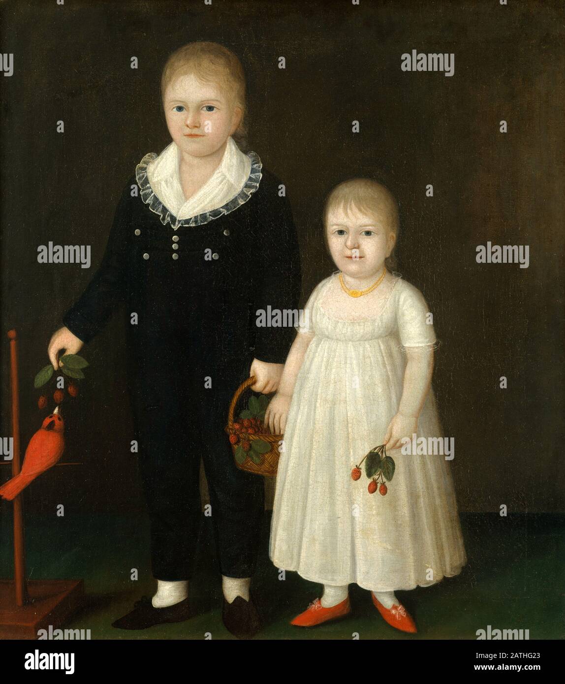 Joshua Johnson American School Edward et Sarah Rutter c. 1805 huile sur toile (91,4 x 81,3 cm) New York, Le Metropolitan Museum of Art Banque D'Images