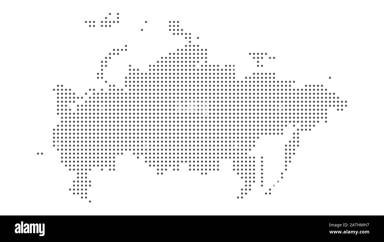 Russie carte pointillé vecteur arrière-plan. Illustration de la conception technologique ou des infographies Illustration de Vecteur