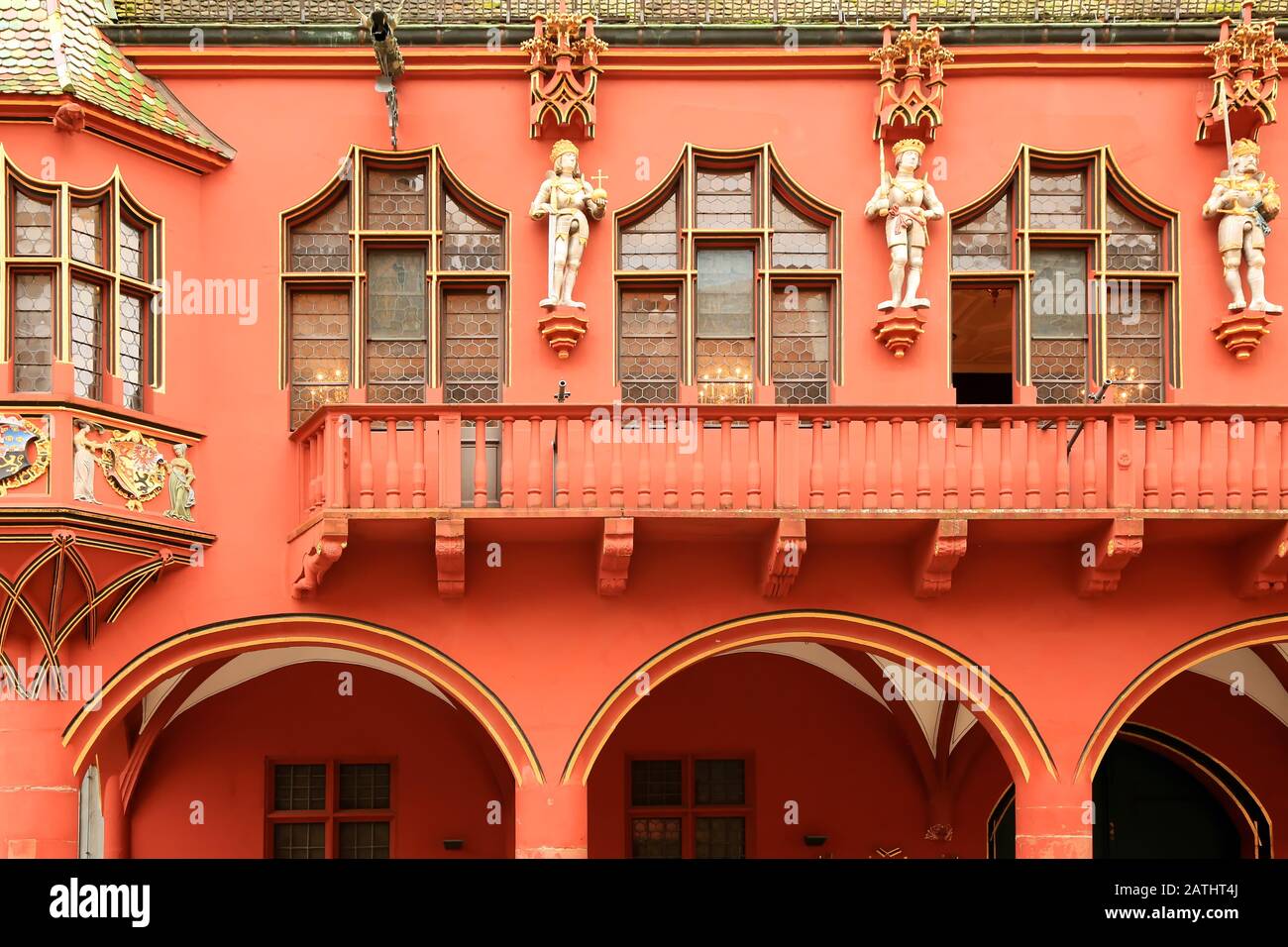 Historisches Kaufhaus Freiburg est une ville d'Allemagne avec de nombreuses attractions historiques Banque D'Images